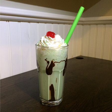 Shamrock Shake from Carolyn's Kitchen at Mill House Inn East Hampton NY Shamrock Shake from Carolyn's Kitchen at Mill House Inn East Hampton NY