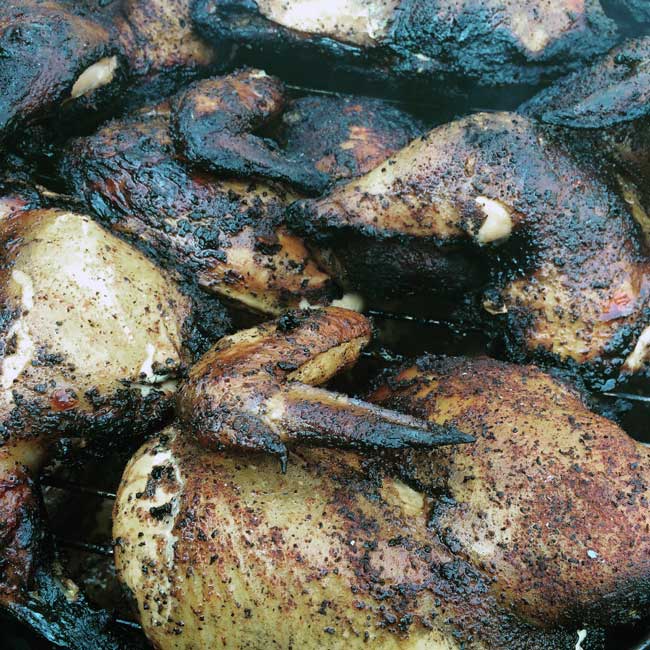 Deathwish Coffee Smoked Iacono Chicken from Carolyn's Kitchen at Mill House Inn East Hampton NY Deathwish Coffee Smoked Iacono Chicken from Carolyn's Kitchen at Mill House Inn East Hampton NY