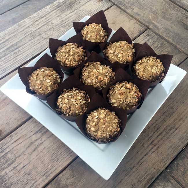Amber Waves Whole Wheat Banana Muffins from Carolyn's Kitchen at Mill House Inn East Hampton NY Amber Waves Whole Wheat Banana Muffins from Carolyn's Kitchen at Mill House Inn East Hampton NY