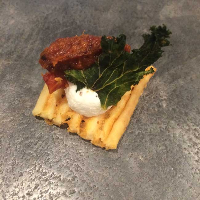 balsam farms kale chips with tomato bacon jam Balsam-Farms-Kale Chips and Roasted Tomato bacon- am