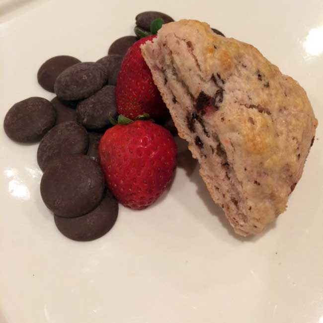 balsam farms strawberry chocolate scones (scone recipe from paul’s blog) Balsam Farms Strawberry Scones