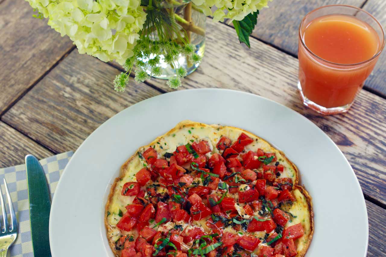 egg white frittata at Mill House Inn