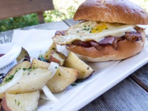 Breakfast Sandwich from Carolyn's Kitchen at the Mill House Inn, East Hampton NY