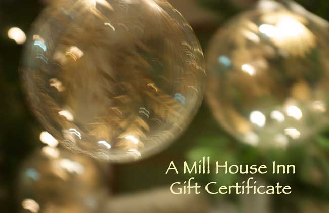 Mill House Inn Gift Certificate - Golden Ornaments