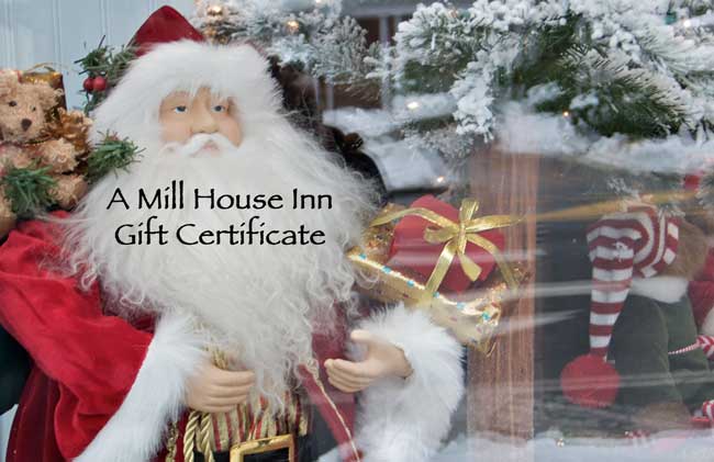 Mill House Inn Gift Certificate - Santa