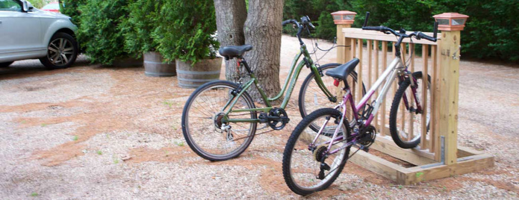 Image of Bicycles in the Mill House Inn Parking Lot
