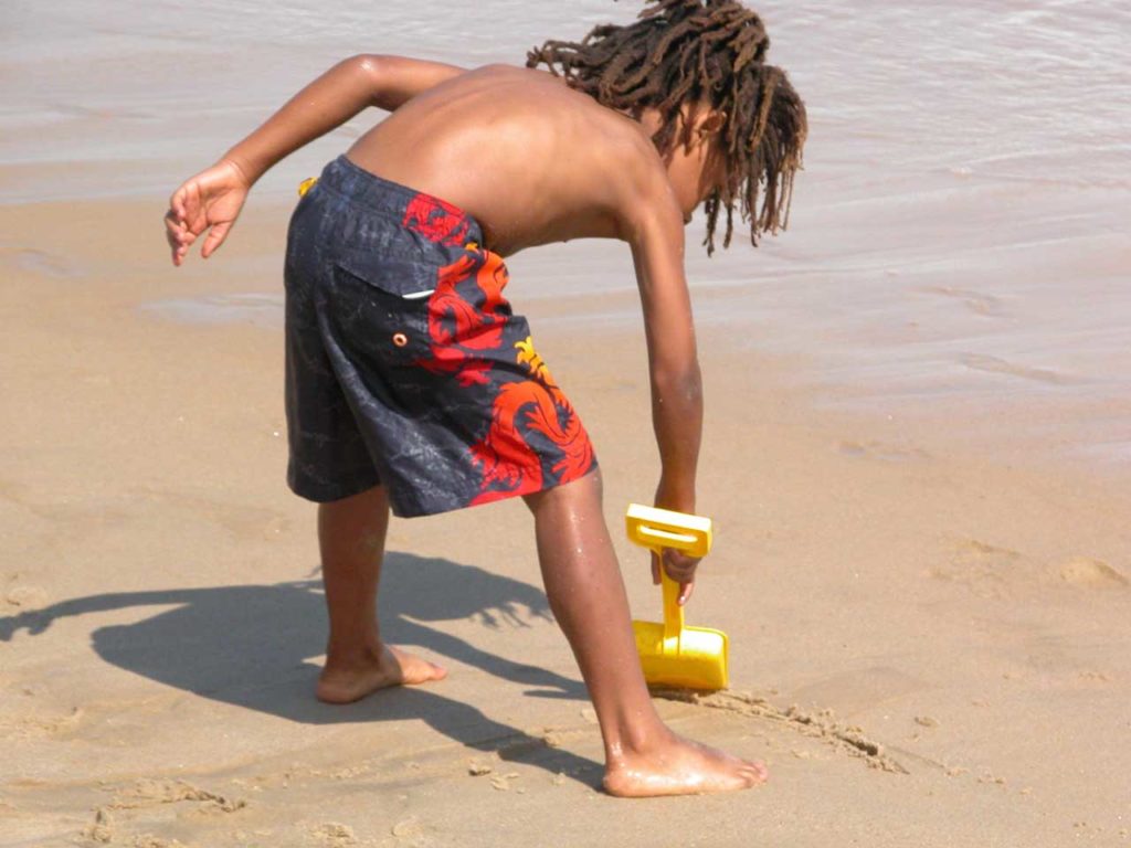 Image of a child on a beach