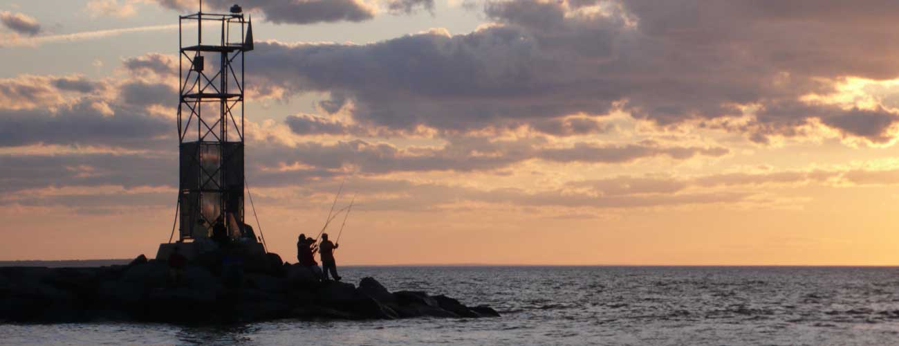 Fishing Montauk Jetty Autumn Image of Fishing Montauk Jetty Autumn