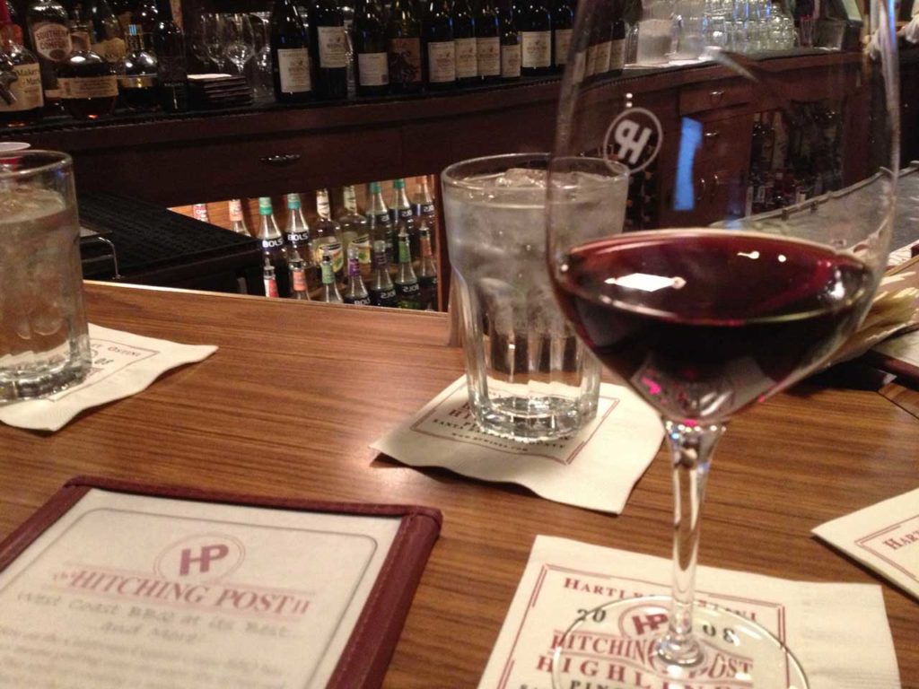A Glass of Hitching Post Pinot Noir