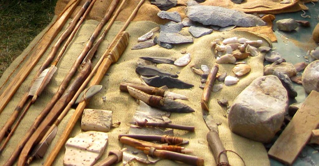 Tools of the First Inhabitants (Courtesy of the Montauk Indian Museum)