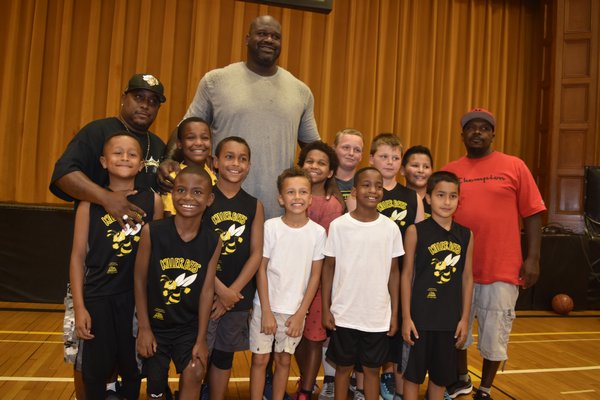 Image of Shaquille O’Neal with the Bridgehampton Killer Bees - Courtesy of 27East