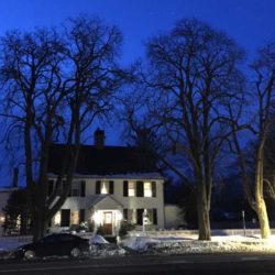 1770 House Winter Evening