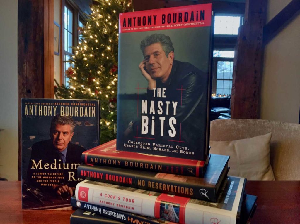 Anthony Bourdain - A Stack of His Books