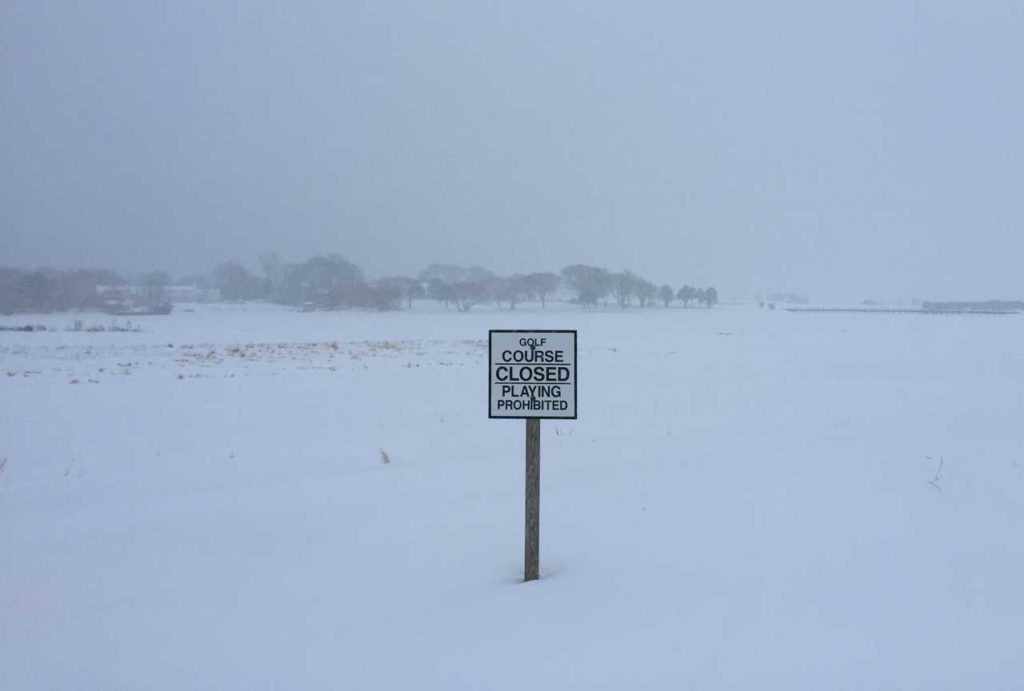 The Maidstone Club Closed for Snow - Sometimes You Do Want to Center Your Subject - Let It Tell the Story
