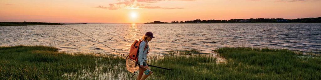 Abby Fishing at Sunset in Vineyard Vines
