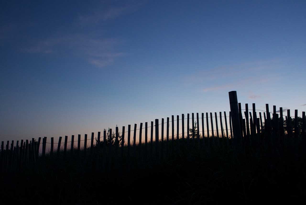 East Hampton Dune Fence at Dusk East Hampton Dune Fence at Dusk