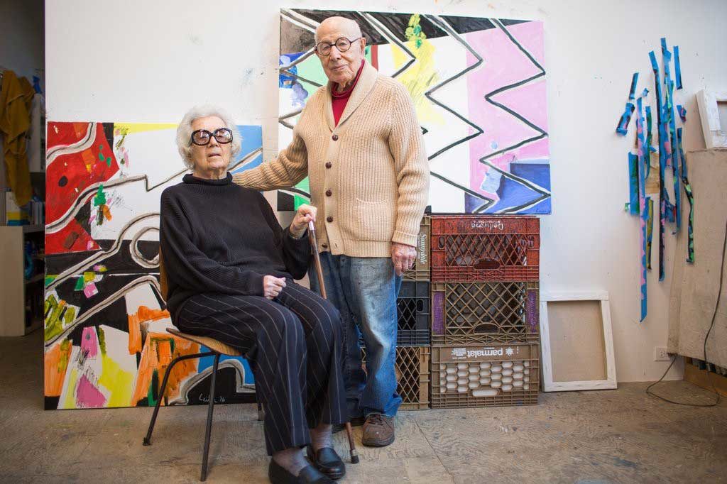 Judith and Gerson Leiber in His Studio East Hampton NY - Lindsay Morris for the NY Times