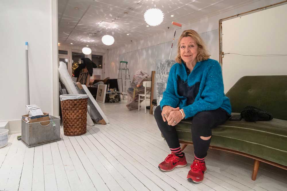 Julie Keyes in New Gallery Space Courtesy of Sag Harbor Express
