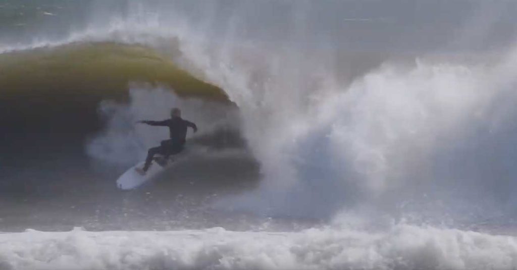 Surfing Hurricane Maria in Montauk