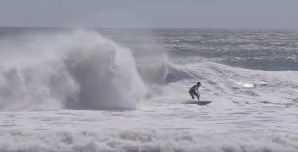 Surfing Huge Hurricane Waves in Montauk