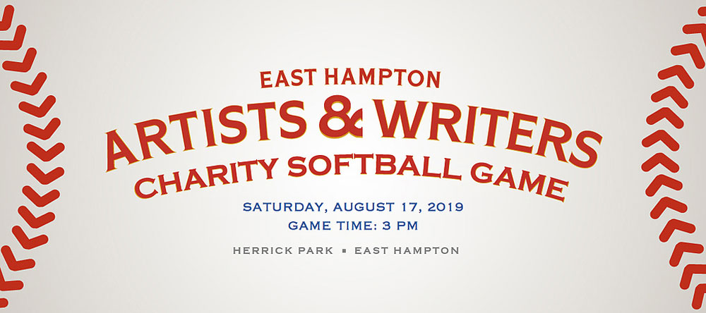 East Hampton Artists & Writers Charity Softball Game 2019 Banner
