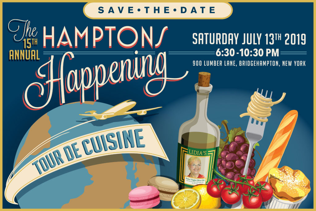 Poster for the 15th Annual Hamptons Happening - ‘Tour de Cuisine’