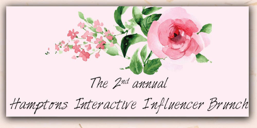 The 2nd Annual Hamptons Interactive Influencer Brunch Placcard