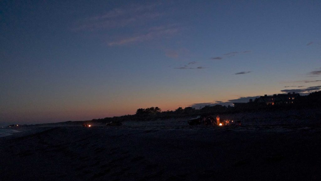 Summer Bonfire on Main Beach, East Hampton