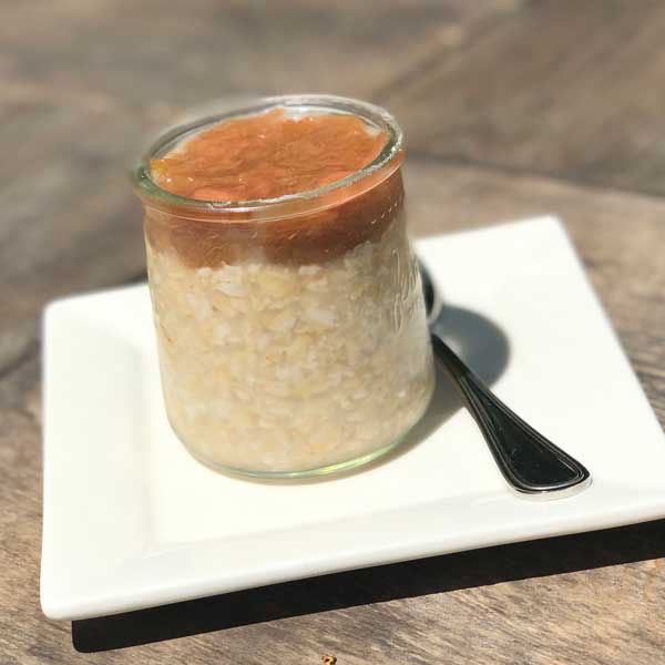Overnight Oats from the Mill House Inn Breakfast Manu Overnight Oats from the Mill House Inn Breakfast Manu