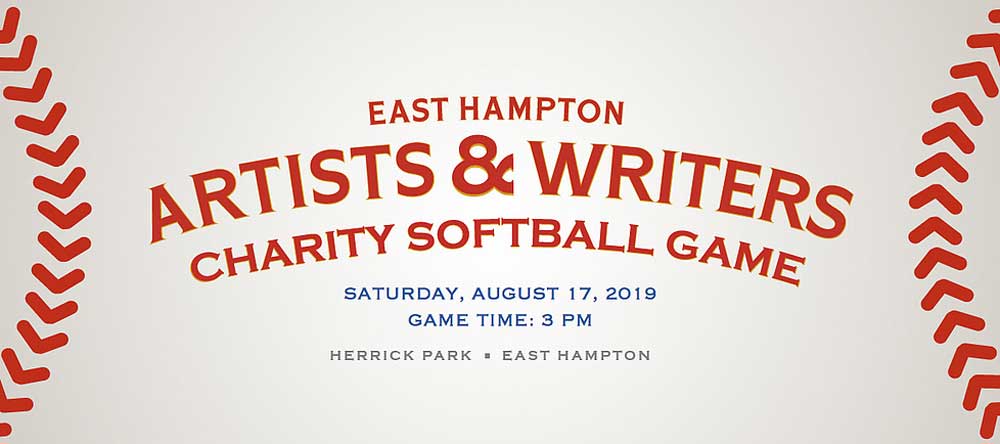 Artists & Writers Softball Game Banner 2019