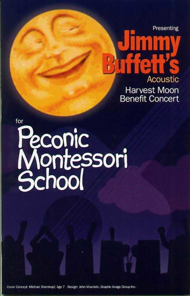 Jimmy Buffett Harvest Moon Benefit Concert Program 1999